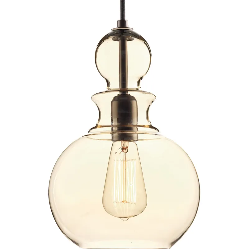 Progress Lighting P5334-20 1-Light Pendant Fixture 75-Watt 120-Volt AC Antique Bronze Painted Staunton Money Back Guarantee
