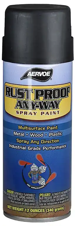 Dottie 312 Rust Proof Paint Aerosol Can 16 oz Flat Black Exclusive