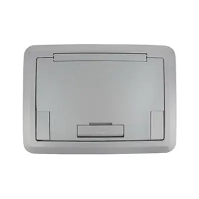 Deal Wiremold EFB45BTCAL Die Cast Aluminum Floor Box Cover With Solid Lid 13-7/8-Inch x 9-7/8-Inch Evolution