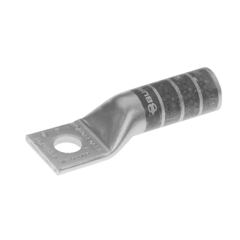 Low Price Burndy YA2CTC38 Electro Tin Plated Copper 1-Hole YA-TC Series Uninsulated Compression Lug 2-AWG Stranded Copper 3/8-Inch Brown Hylug
