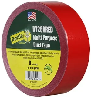 Must Have Dottie DT260RED Duct Tape 60-Yard x 2-Inch x 9 mil Red