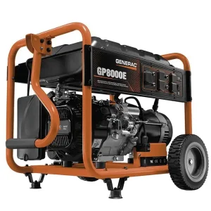 Affordable Generac GP8000E Portable Generator 8000-Watt 3600 RPM