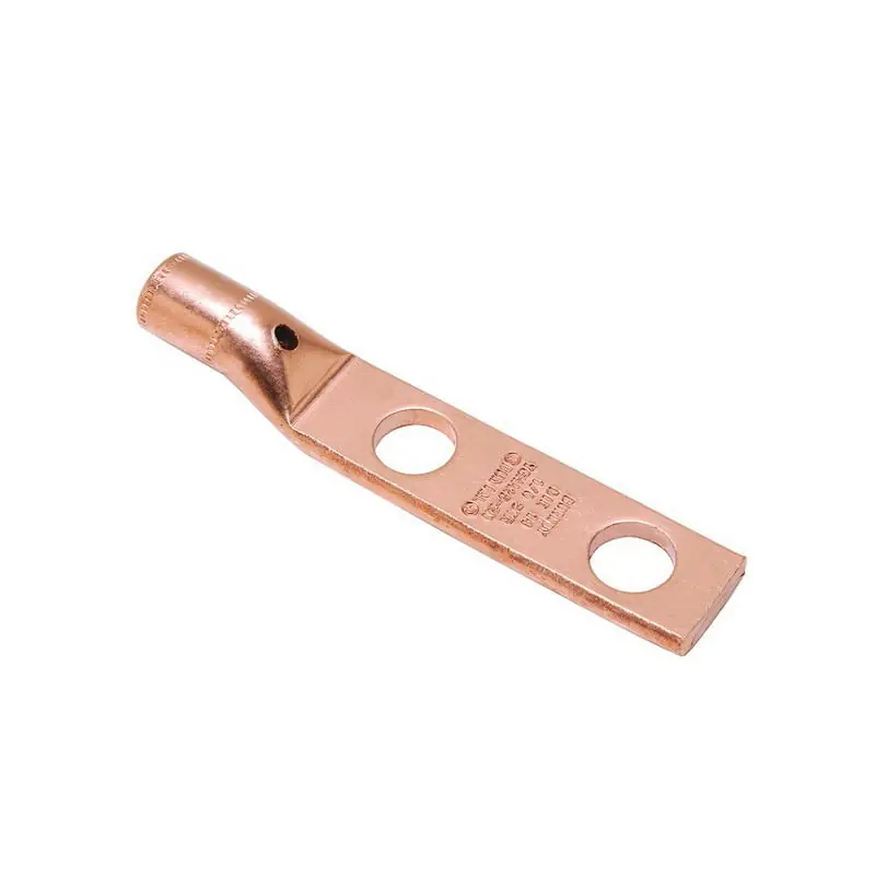 Burndy YGHA26-2N Unplated Copper 2-Hole Heavy-Duty Irreversible Compression Terminal Lug 2/0-AWG Stranded 1/2-Inch Hylug Hyground Trending