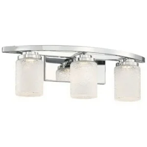 Clearance George Kovacs P5323-077-L 3-Light Bath Fixture 8-Watt Chrome