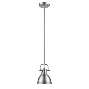 Golden Lighting 3604-M1L-PW-PW 1-Light Mini Pendant Fixture With Rod 100-Watt 110-Volt Pewter Duncan PW Duncan PW Buy Online
