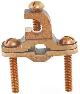 NSI GLC-240DB Silicon Bronze GLC Series Heavy-Duty Direct Burial Ground Clamp With Lay-In Lug 1-1/4 - 2-Inch 8-4/0-AWG Stranded Money Back Guarantee