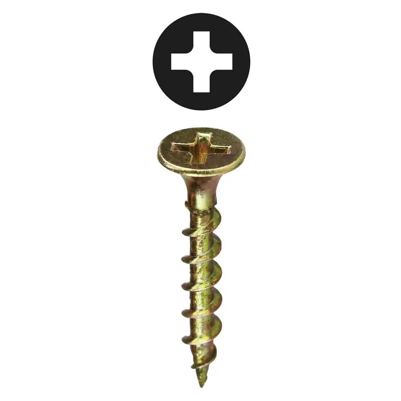 Hassle-Free Returns Dottie WRBK6114 Zinc/Yellow Carbon Steel Phillips Drive Bugle Head Drywall Screw #6 x 1-1/4-Inch