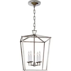 Order Now Visual Comfort CHC2164PN 4-Light Small Foyer Lantern 60-Watt Polished Nickel E. F. Chapman Darlana