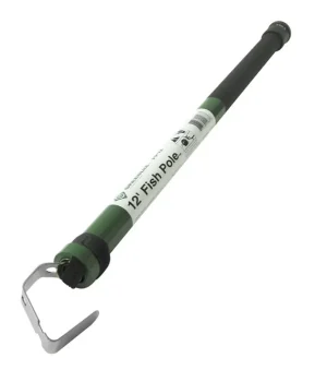 Greenlee FP12 Fiberglass Non-Conductive Fish Pole 1-1/4-Inch x 12-ft Black/Green High Quality