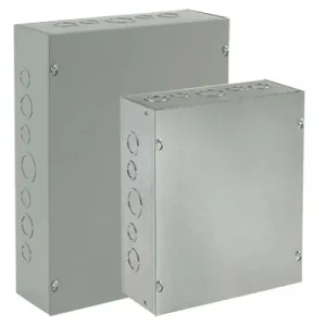 Crafted Hoffman ASE8X8X8NK Polyester Powder Paint 16/14/12 Gauge Steel Type 1 Pull Box Screw Cover 8-Inch x 8-Inch x 8-Inch