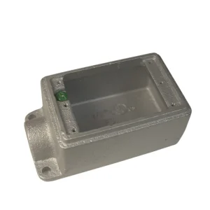 Direct From Factory Topaz Electric FS2M Zinc Plated Malleable Iron 1-Gang Shallow FS Cast Device Box (1) 3/4-Inch Hub 5-1/4-Inch x 2.93-Inch x 2-1/8-Inch