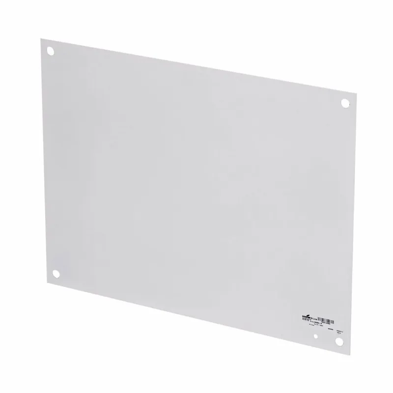 Fresh Stock B-Line AW2424P Powder Coated 12 Gauge Stainless Steel Solid NEMA 4/4X/12 Flanged Panel 20.87-Inch x 20.87-Inch White