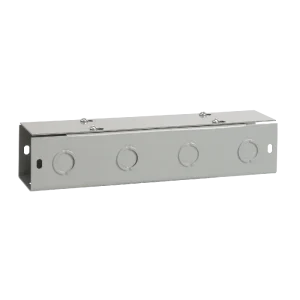 Special Discount Hoffman F1010T124GVP ANSI 61 Gray Polyester Powder Coated Steel Straight Section Lay-In Wireway 24-Inch x 10-Inch x 10-Inch