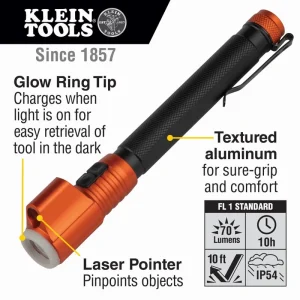 Klein Tools 56026R LED Inspection Pen Light With Laser 70-Lumens Next Day Delivery