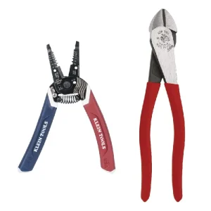 Klein Tools 94156 2-Piece American Legacy Wire Stripper Diagonal Kit Steel Today Only