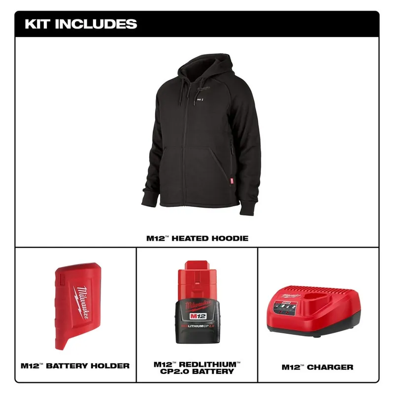 Holiday Sale MWK 306B-21L HEATED HOODIE