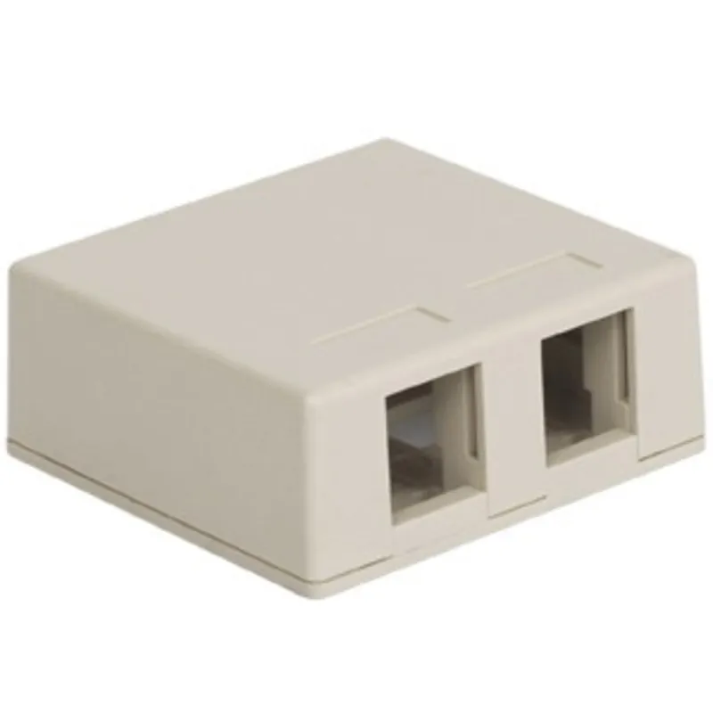 Deal 2-Port Surface Mount Multimedia Box, White