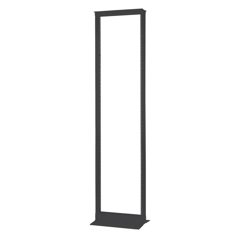 Save Now Open Frame Rack, Floor Mount, 2 Post, 19"W, 45RMU, 3" Column, 7'H