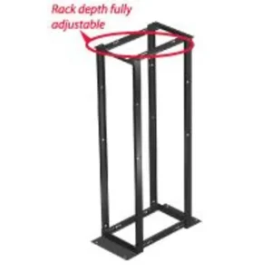 Equipment Rack, Floor Mount, 4 Post, Open Frame, 7'H, 19"W, 45U Price Cut
