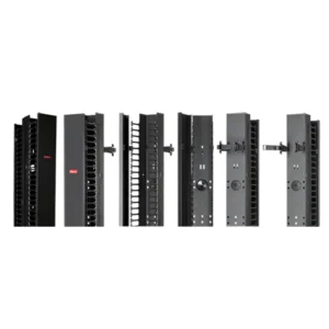 Wholesale CableTek-EC Vertical Cable Manager Double Finger, 84.00x6.50x20.85, Black, Steel