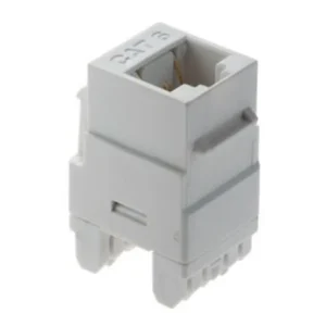 Luxury Snap in Connector, ADORNE, Cat 6, RJ45 Data Insert, White