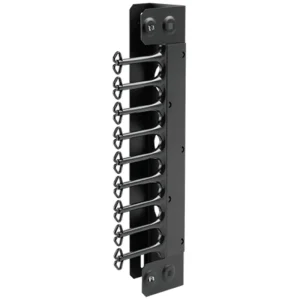 AccessPlus Vertical Cable Managers, fits 48in tall, Black, Steel Money Back Guarantee