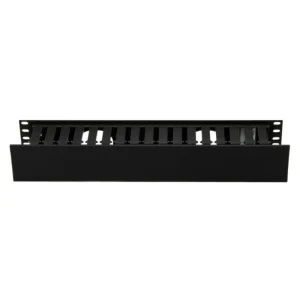 Horizontal Wire Manager, 3x3", Single/Hinge, Black Super Sale
