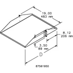 Center-Mount Shelves Solid, 19.00x22.00, Black, Steel Buy Direct