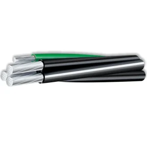 Top Pick Tulsa, Quadruplex, Aluminum, 4 AWG - 4 AWG, Cut to Length