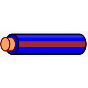 Direct From Factory 10 THHN/THWN-2 Stranded Copper, Blue/Brown, Cut to Length