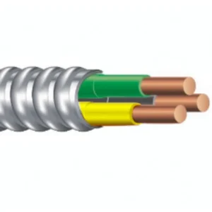 Limited Edition MC Cable, Aluminum Flex, 12/2 (GRY/YEL) w/Ground, Stranded, 250'