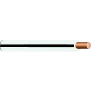Authentic 14 AWG THHN/THWN-2 Stranded Copper, White w/Black Stripe, 500'