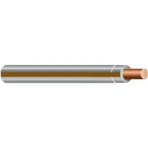12 AWG THHN/THWN-2 Stranded Copper, Gray w/Brown Stripe, 2500' Limited Time
