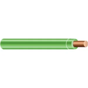 8 AWG THW Solid Copper, Green, Cut to Length Premium