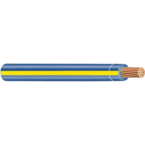 Super Sale 10 THHN/THWN-2 Stranded Copper, Blue/Yellow, Cut to Length