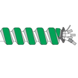 Direct From Manufacturer 12/3 HCF MCAP Cable, Aluminum Flex, Solid, with Ground, 1000'