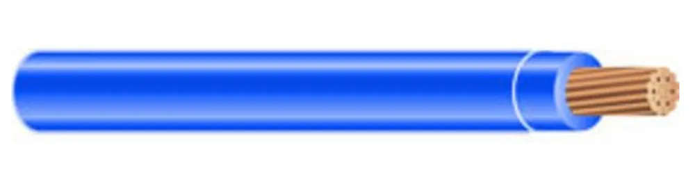 10 AWG, THHN/THWN-2, Stranded Copper, Blue, 750' No Minimum Order