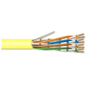Category 6, Riser, 24/4-Pair, Yellow, 1000' Pull Box Worldwide Shipping