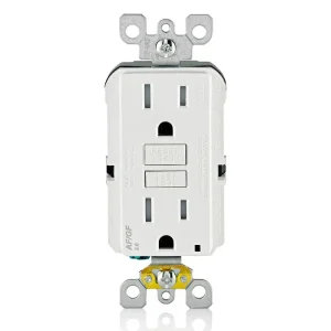 Original GFCI Receptacle, Weather/Tamper Resistant, 20A, 125V, White, BULK