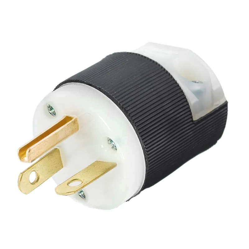 Luxury Straight Blade Insulgrip Plug, 20A