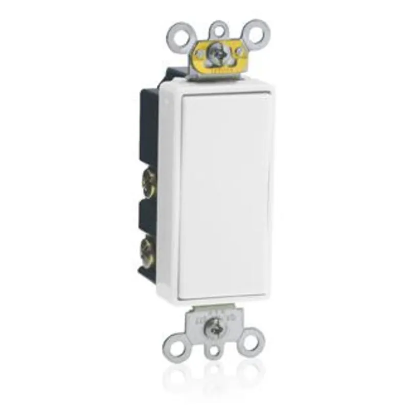 Weekend Sale Decora Switch, 15A, 120/277V, Momentary, 1-Pole, Double Throw, White