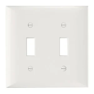 PLATE PLASTIC 2G 2TOG W/OUT LINE WH Mega Sale
