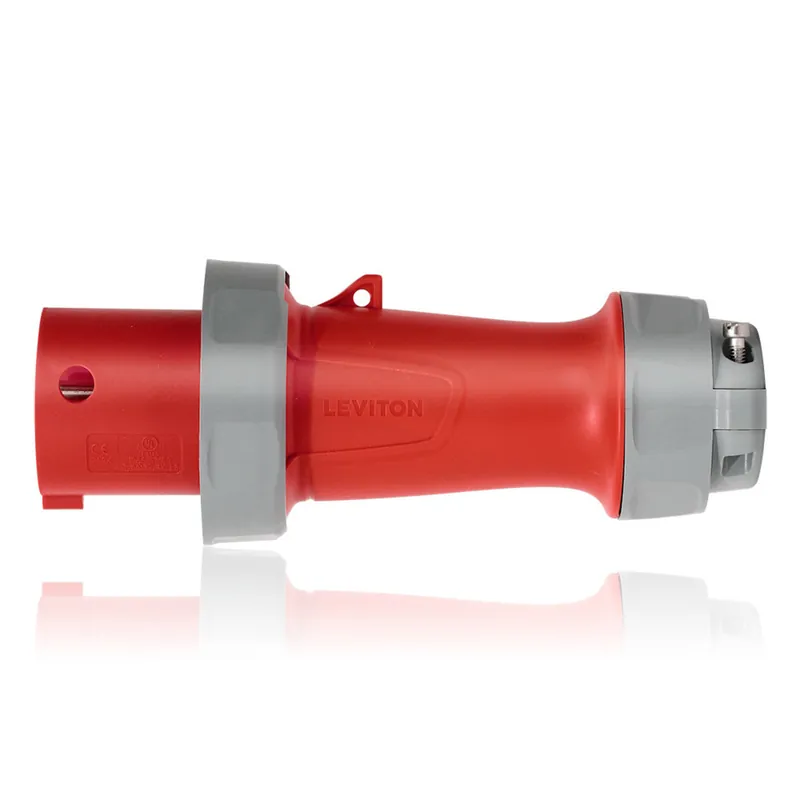LEV Series IEC Pin & Sleeve Plug, 60A/480V, 3P4W, Red Fresh Stock